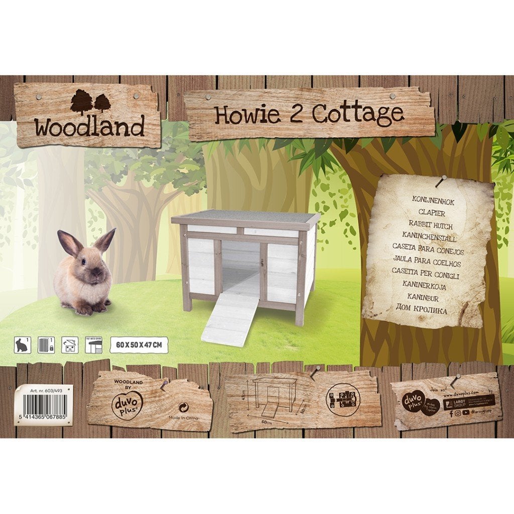 Konijnenhok 'Howie-2 cottage': Promo, Ophalen, Nieuw, Hok, Cavia