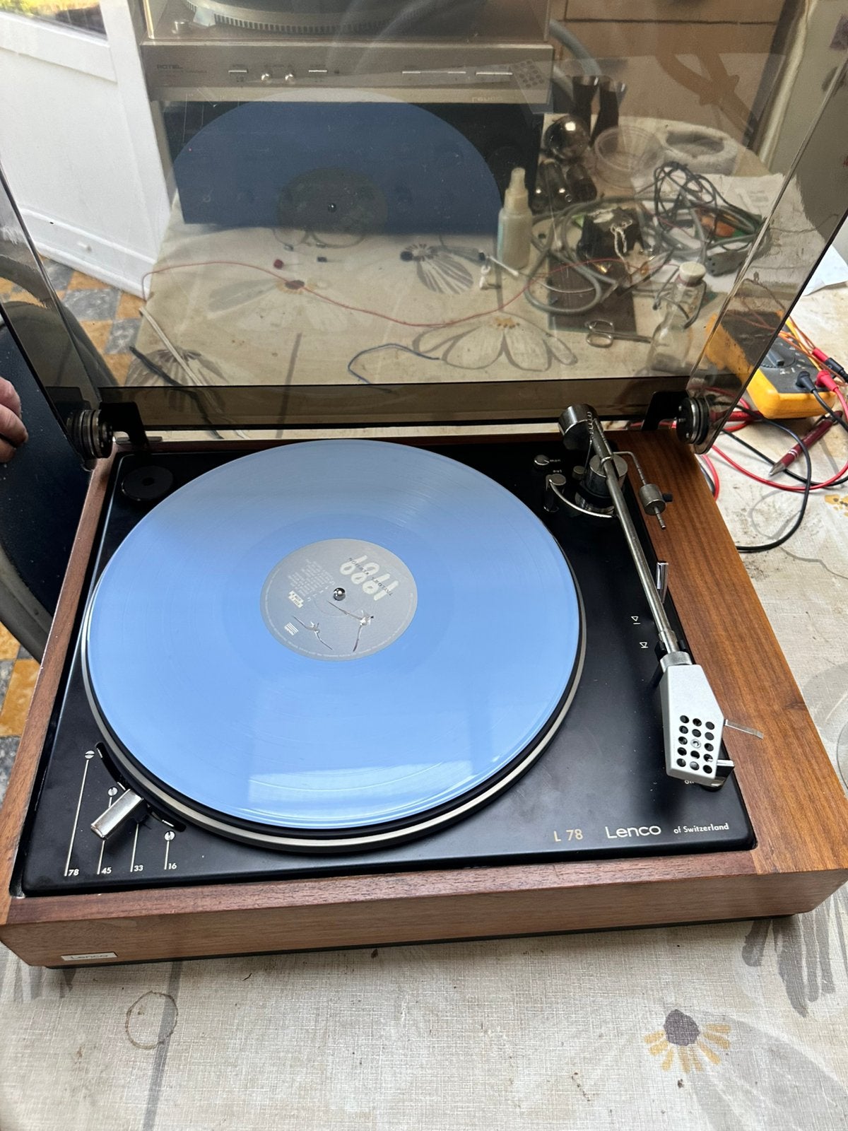 Platenspeler Lenco L 78 (gereviseerd), Ophalen, Zo goed als nieuw, Platenspeler