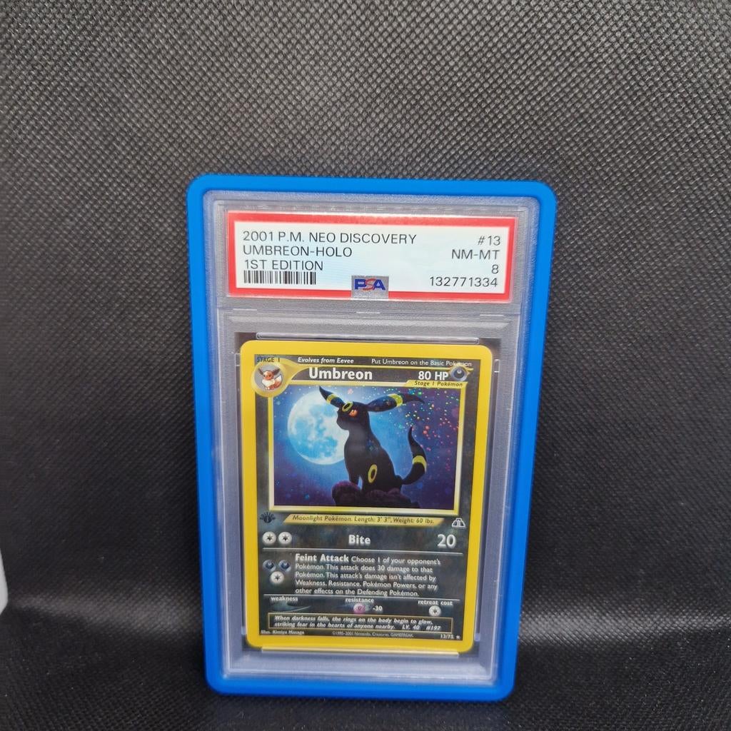 Umbreon Holo 1ère édition Neo Discovery PSA 8, Enlèvement ou Envoi