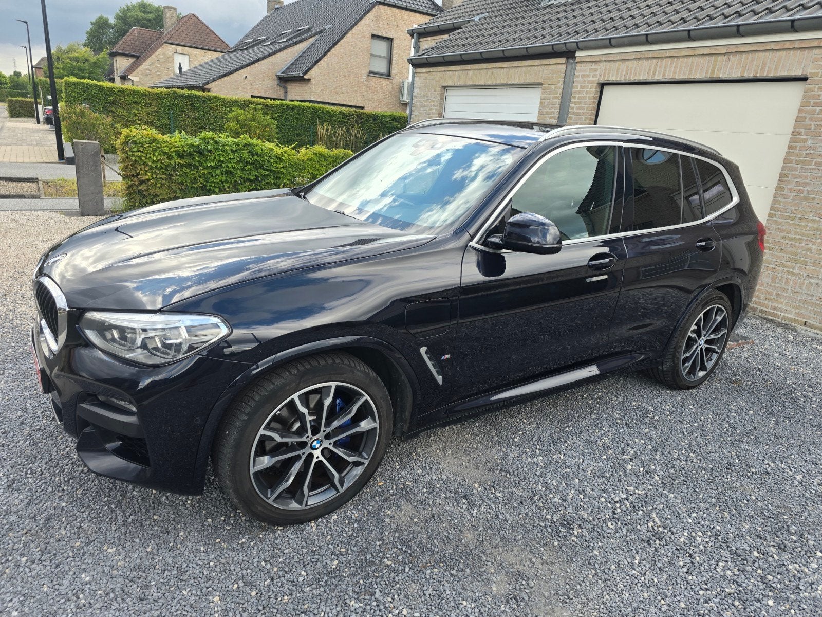BMW X3 xDrive30e M-Sport – 24.950€ - Panoramadak – 20" M – F, Auto's, Automaat, Zwart, Blauw, Leder