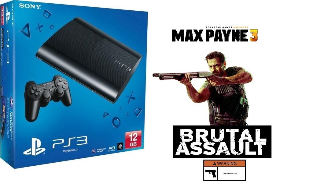 Playstation3 Met doos Brutal Action!+6Top games aan spotpr.., Super Slim, Ophalen of Verzenden, 12 GB, Met 1 controller