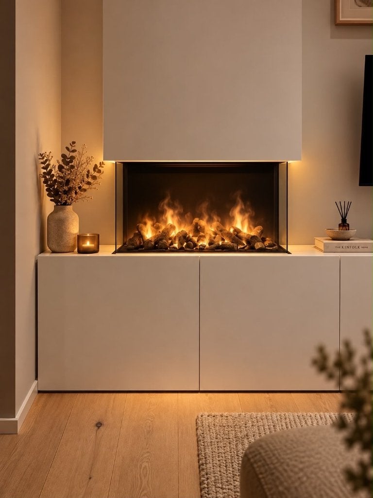 Openhaard, Maison & Meubles, Cheminées, Enlèvement, Comme neuf, Encastré, Cheminée électrique