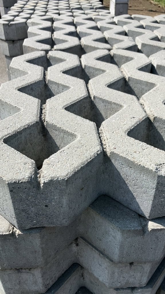 grasdallen, Neuf, Béton, Enlèvement, Briques