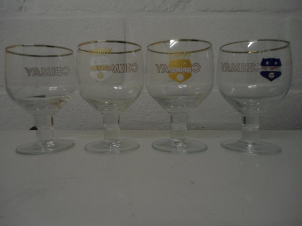 Splinternieuwe chimay bierglazen, allerlei soorten, Collections, Marques de bière, Neuf, Verre ou Verres, Enlèvement ou Envoi