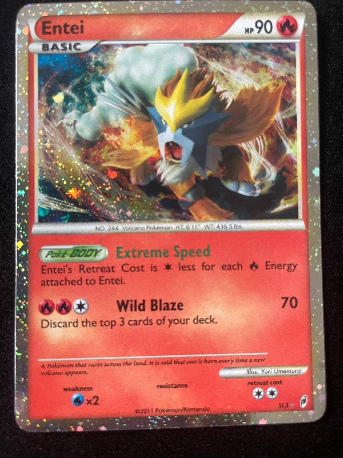 Entei pokemon kaart Call of legends in goede staat, Ophalen of Verzenden, Zo goed als nieuw, Losse kaart, Foil