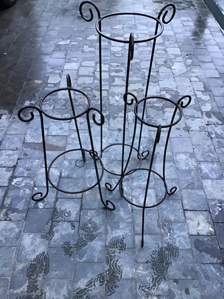 IJzeren staanders, Ophalen, Gebruikt