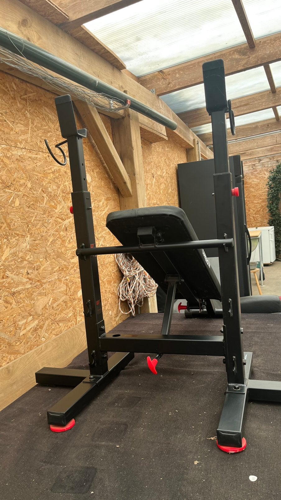 Banc d'haltères de fitness ajustable, Sports & Fitness, Pectoraux, Comme neuf, Synthétique, Enlèvement
