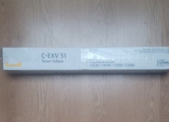 Toner jaune et magenta Canon C-EXV 51, Informatique & Logiciels, Fournitures d'imprimante, Enlèvement ou Envoi, Comme neuf, Toner