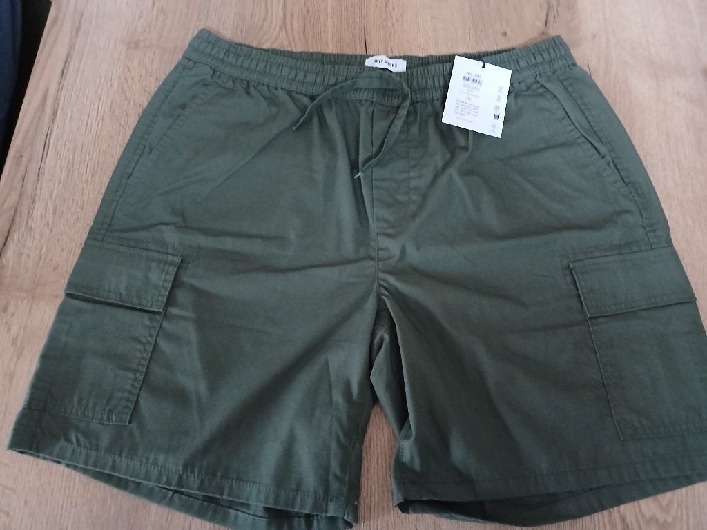 2 Dezelfde korte broeken, Bruin, Only & sons, Nieuw, Overige maten