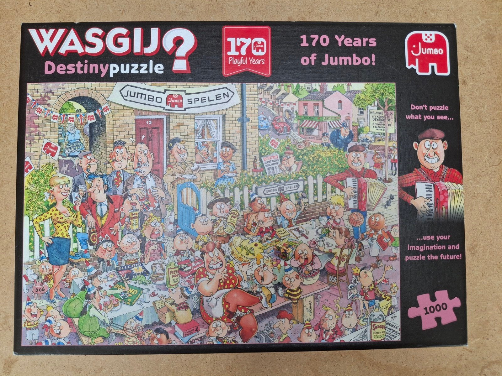 Puzzel Wasgij  170 years of Jumbo., Ophalen
