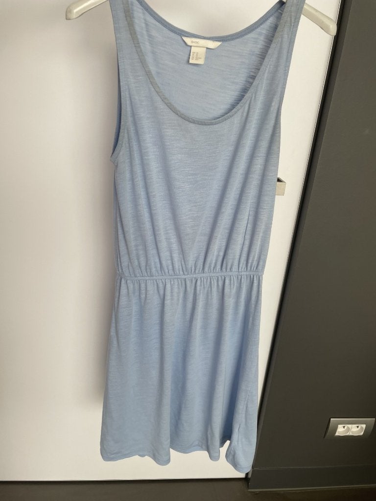 Blauw kleedje maat XS van H&M, H&M, Blauw, Ophalen of Verzenden, Zo goed als nieuw