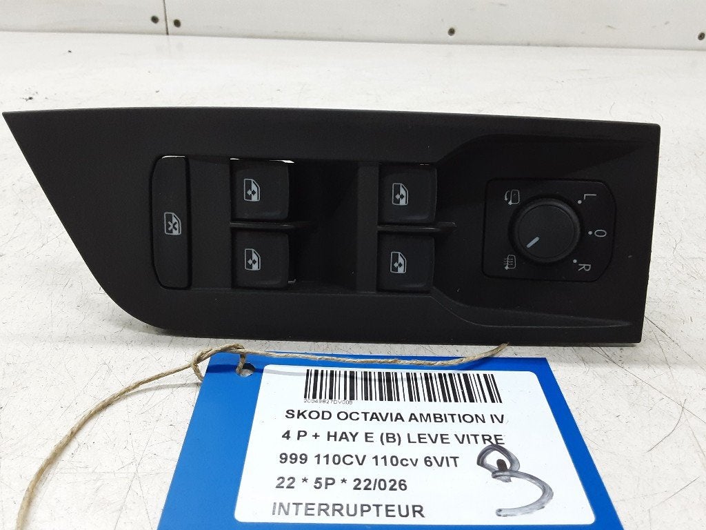 COMMUTATEUR Skoda Octavia (NXAA) (01-2020/-) (5G0959827D), Utilisé, Skoda
