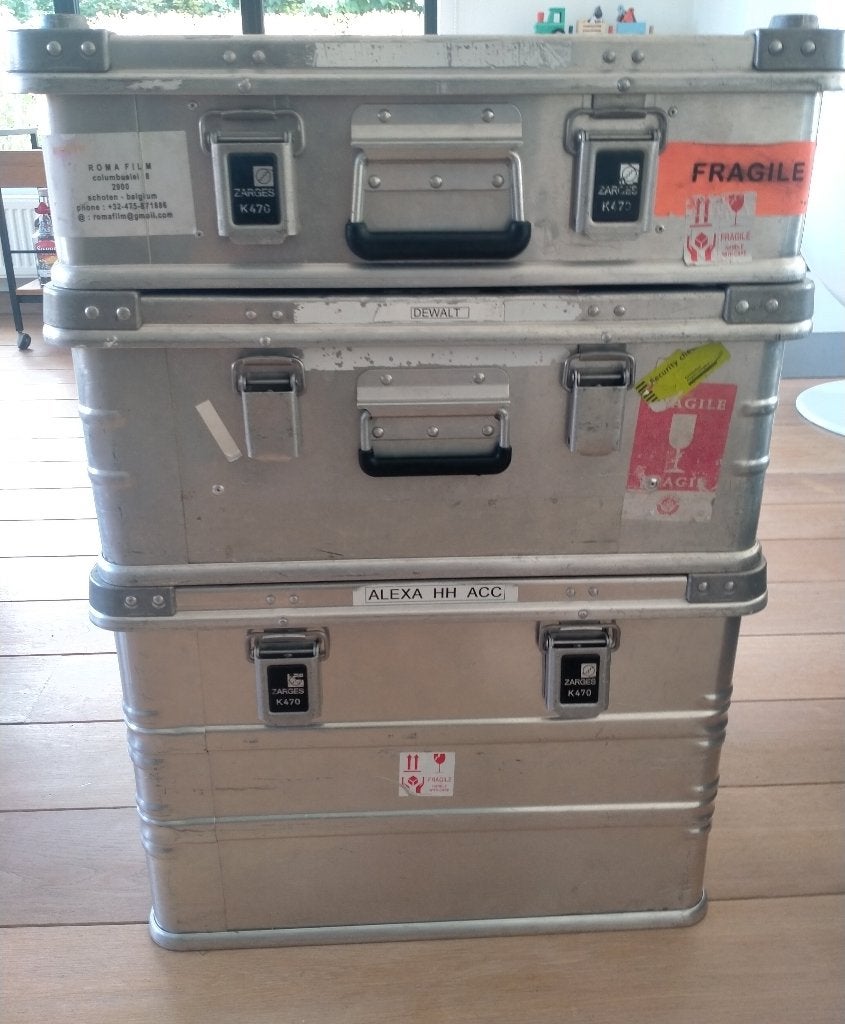 Zarges K470 Boîtes en aluminium — Lot de 3 (ou séparé), Bricolage & Construction, Enlèvement, Utilisé
