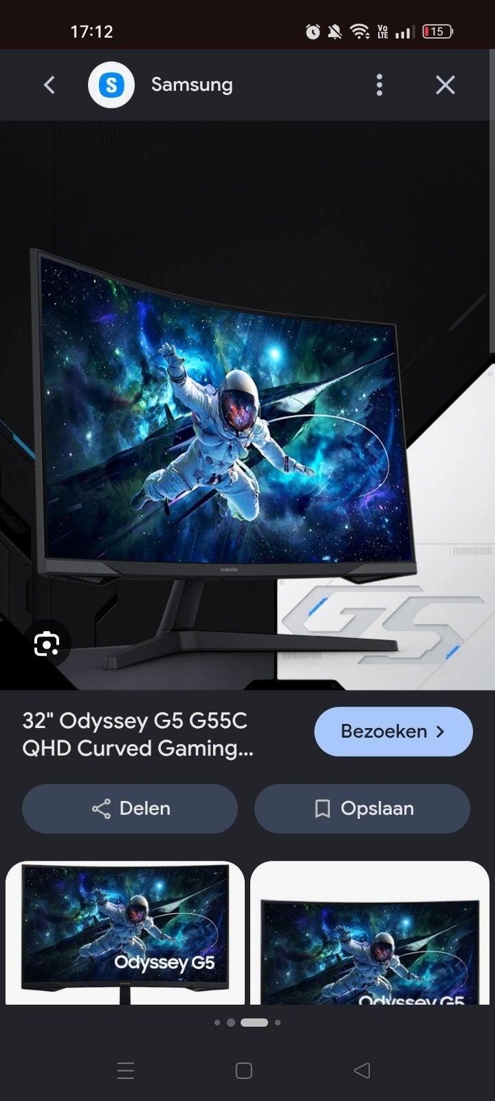 Samsung Odyssey curved monitor 32 inch rgb, Computers en Software, Ophalen