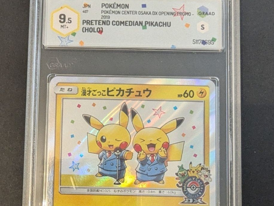 Pretend Comedian Pikachu (SM-P 407) - GRAAD 9.5, Ophalen, Zo goed als nieuw, Losse kaart
