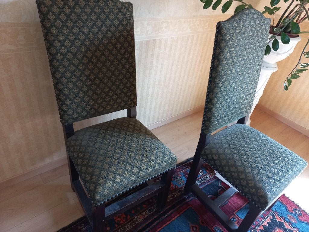 6 stuks eiken stoel, Huis en Inrichting, Ophalen, Hout, Gebruikt, Overige kleuren