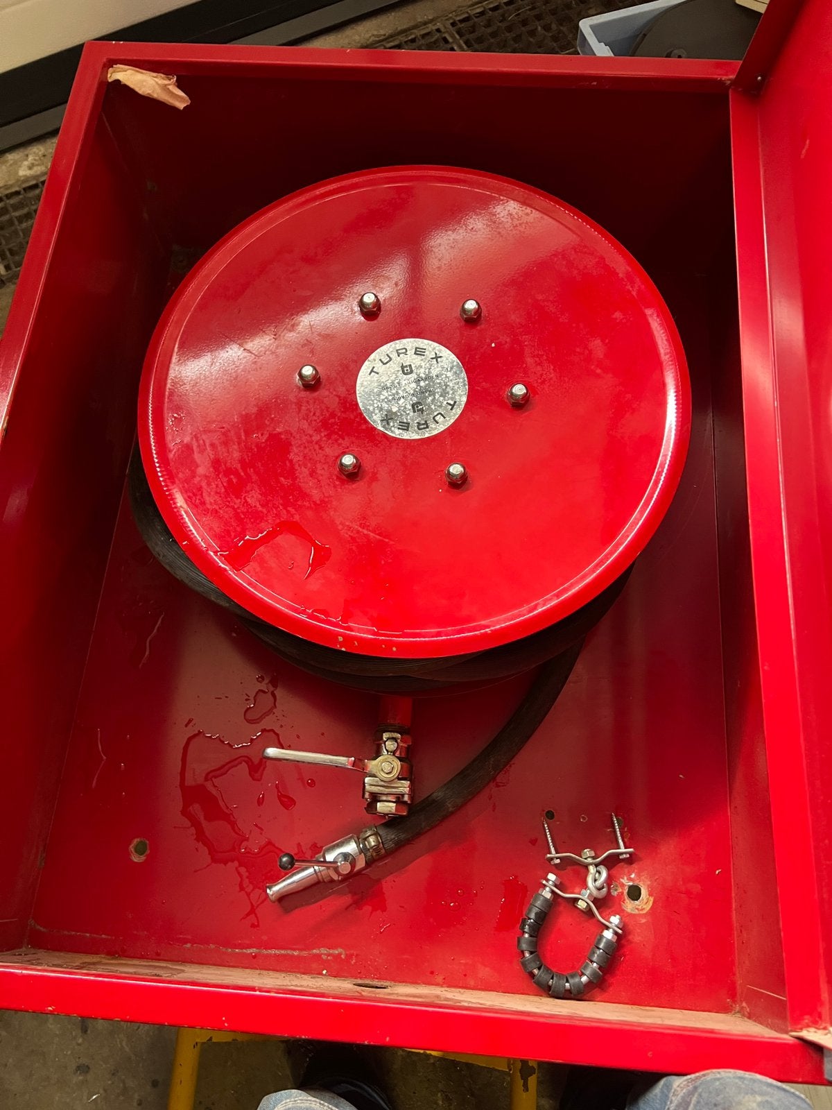 Devidoir incendie turex, Enlèvement, Utilisé, Extincteur