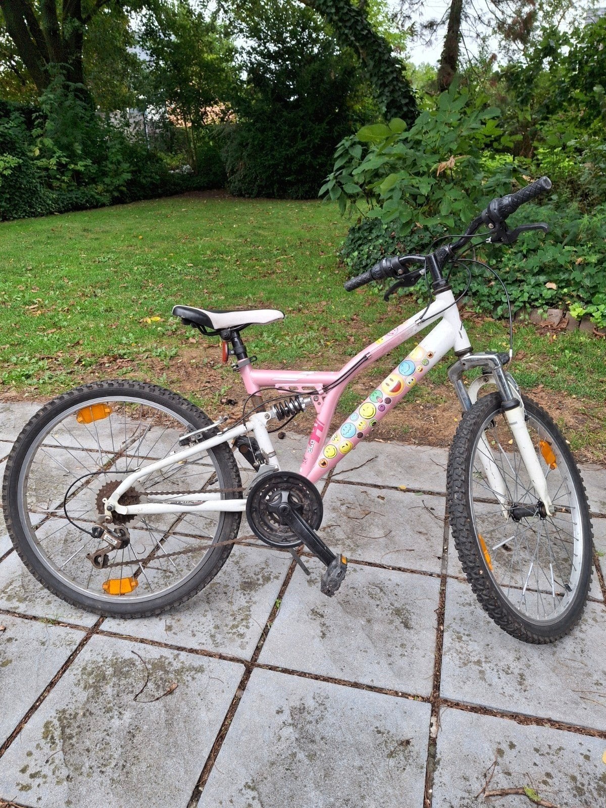Kinderfiets mountainbike voor meisjes, Fietsen en Brommers, Ophalen, Velgrem, Handrem, Gebruikt