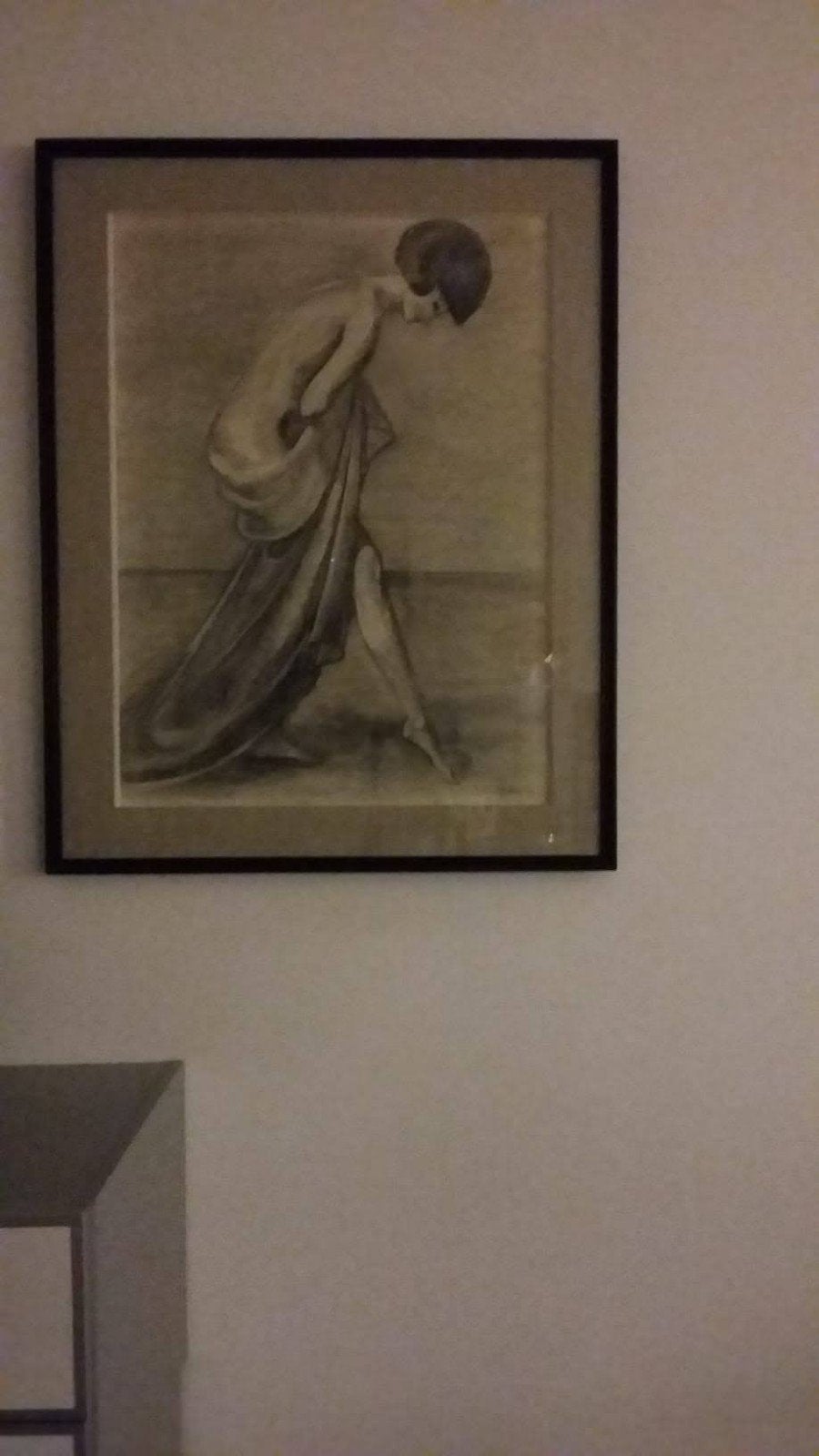 schilderij naakte vrouw, Ophalen