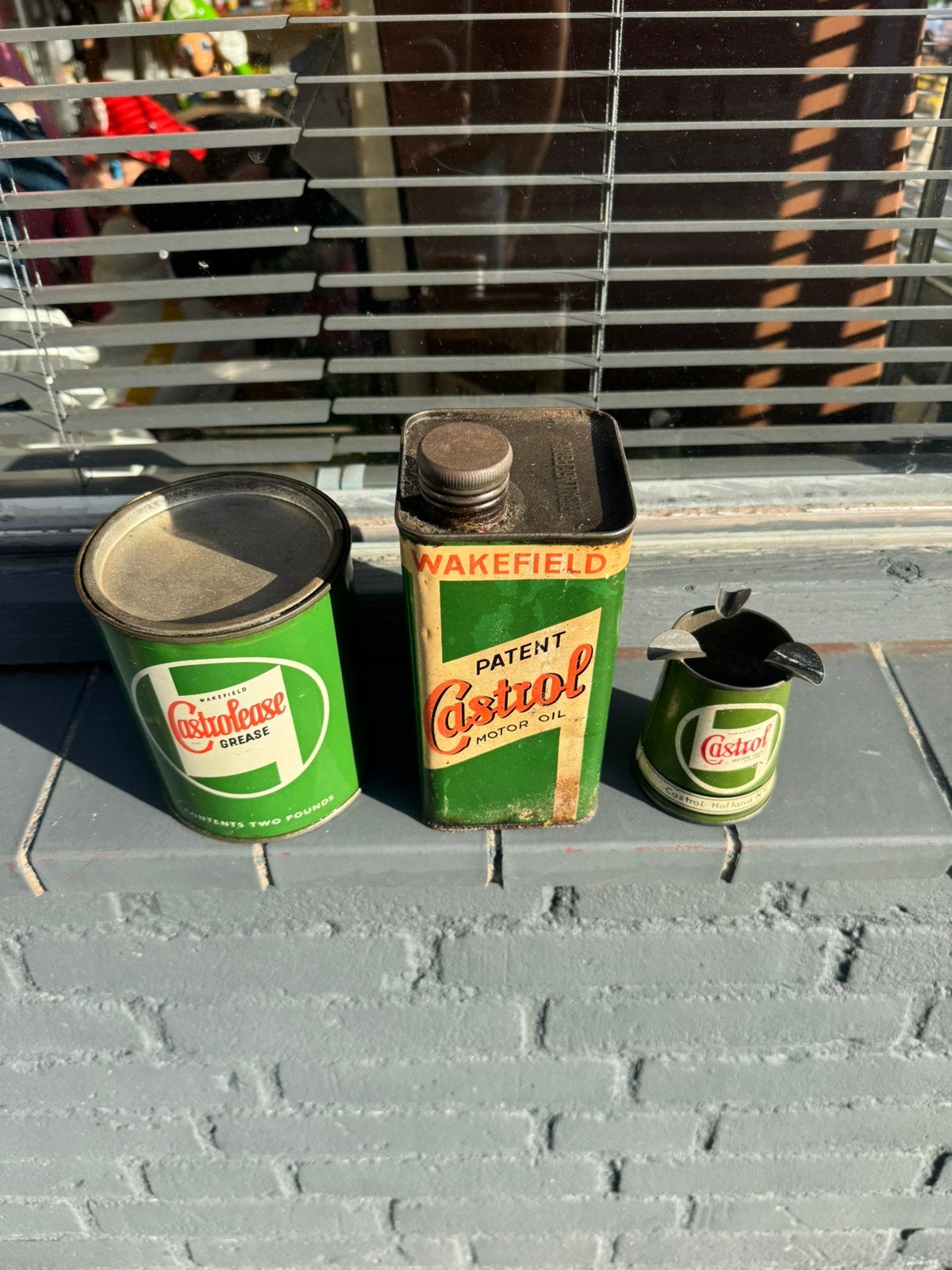 Diverse Castrol olie blikken, Verzamelen, Ophalen of Verzenden, Gebruikt, Overige, Overige merken
