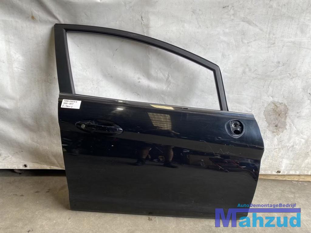 FORD FIESTA 6 Zwart Rechts voor deur portier 2008-2017, Auto-onderdelen, Carrosserie, Deur, Ford, Voor, Rechts, Gebruikt