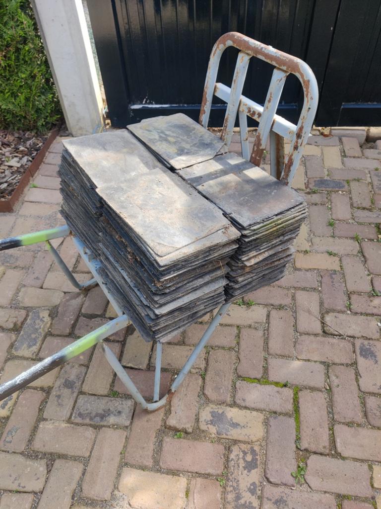 Handgekapte leien, Ophalen