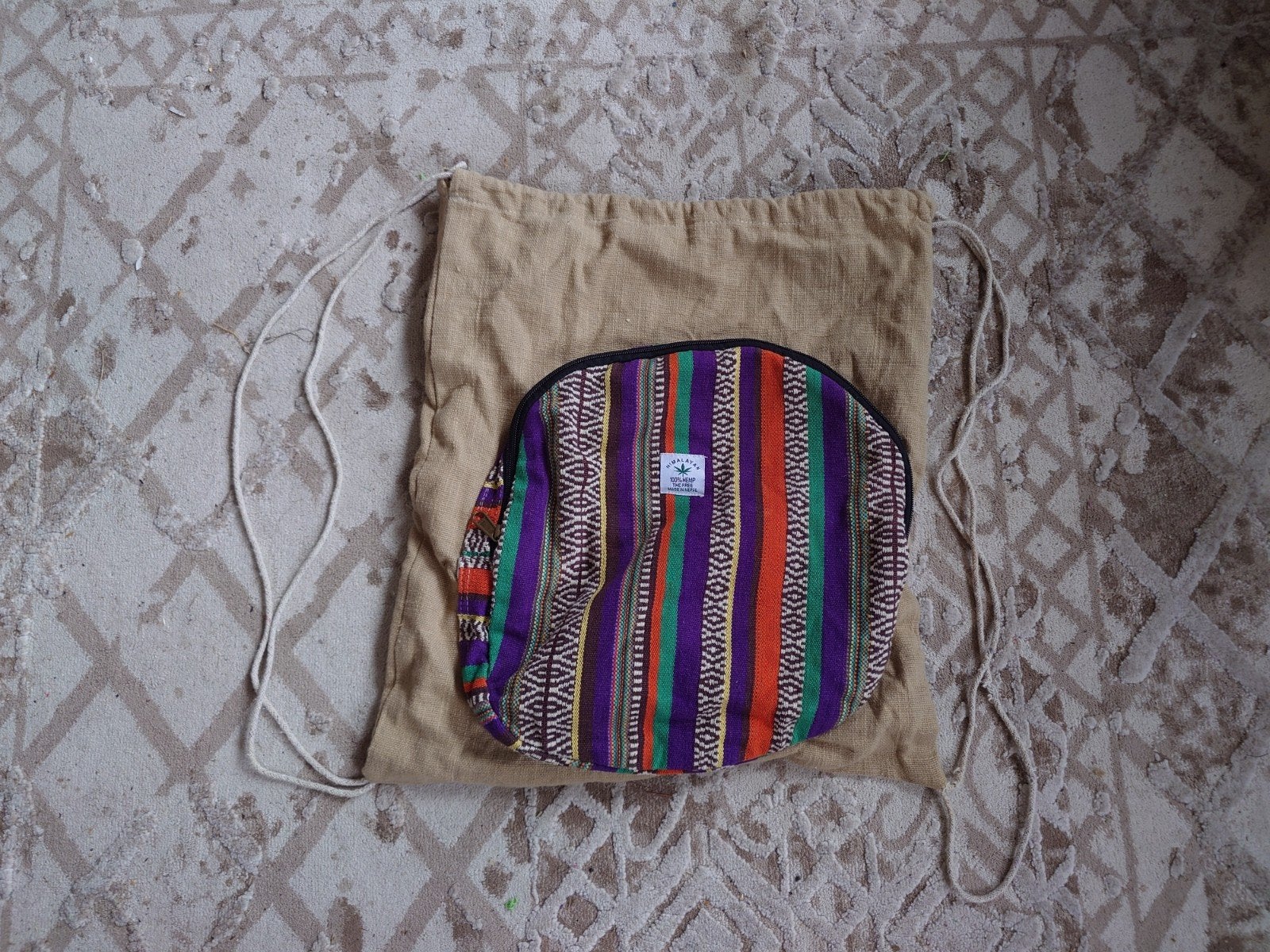 sac à dos, 100 % chanvre, fabriqué au Népal, Enlèvement ou Envoi