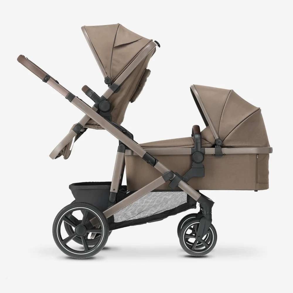 Deryan Evy V2 Kinderwagen - Duowagen - Reiswieg - Hazel, Enlèvement ou Envoi, Comme neuf, Autres marques, Modèle duo