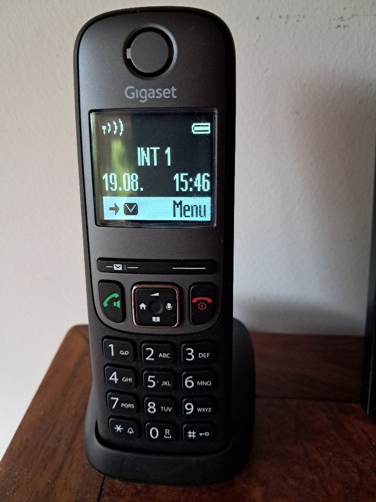 Gigaset AS695 zwarte vaste telefoon, Ophalen, Zo goed als nieuw, 1 handset