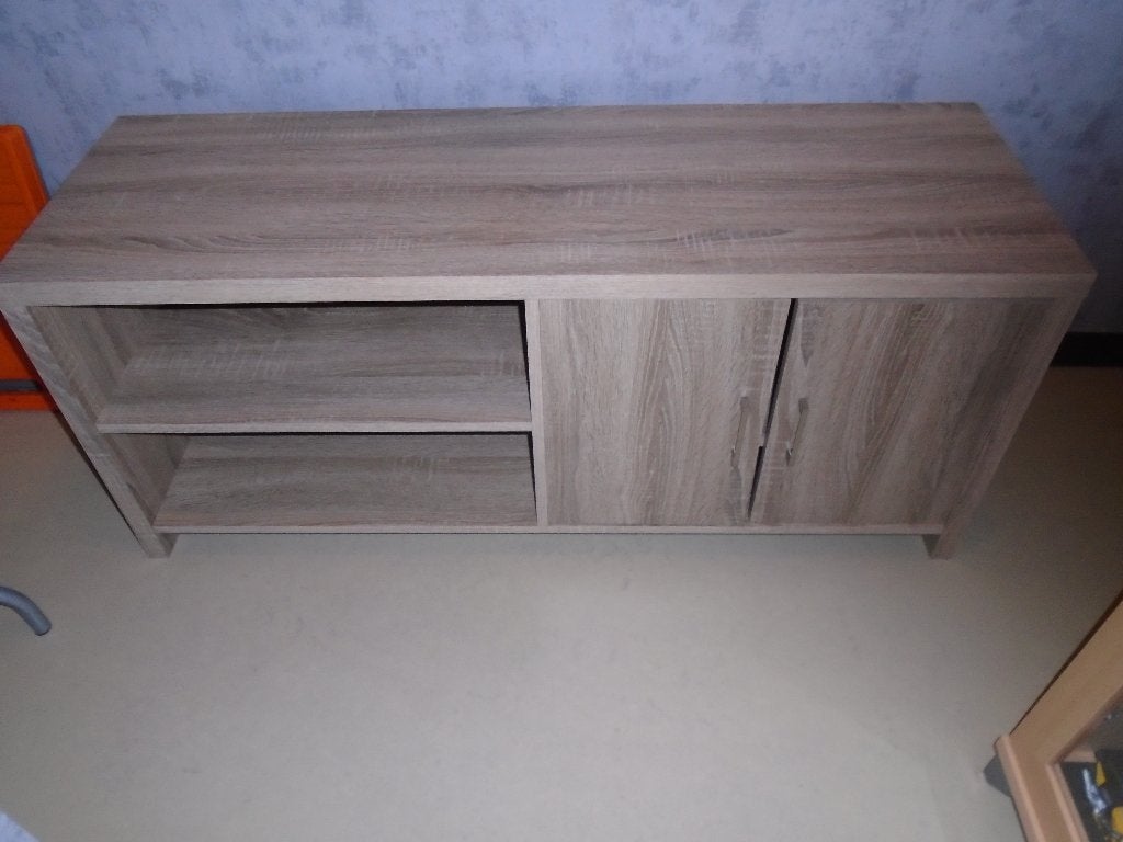 tv meubel bruin, 100 tot 150 cm, Nieuw, Minder dan 100 cm, 25 tot 50 cm