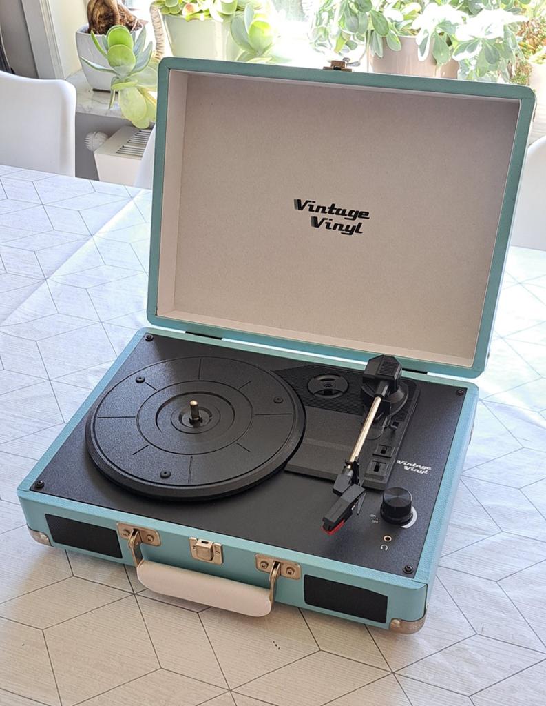 Retro platenspeler met ingebouwde luidsprekers, Enlèvement, Tourne-disque