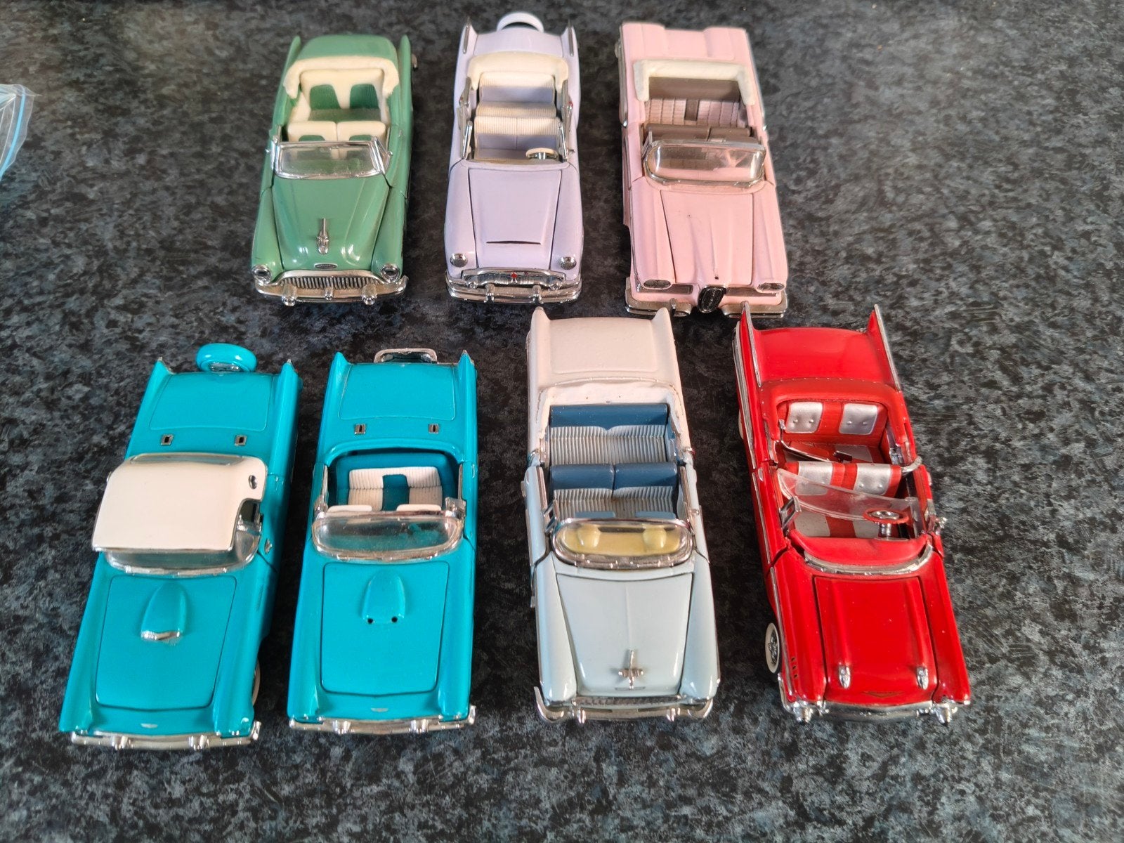 Lot 7 Franklin Mint miniaturen 1/43 Classic Cars of the 50's, Ophalen of Verzenden, Gebruikt, Auto, Overige merken
