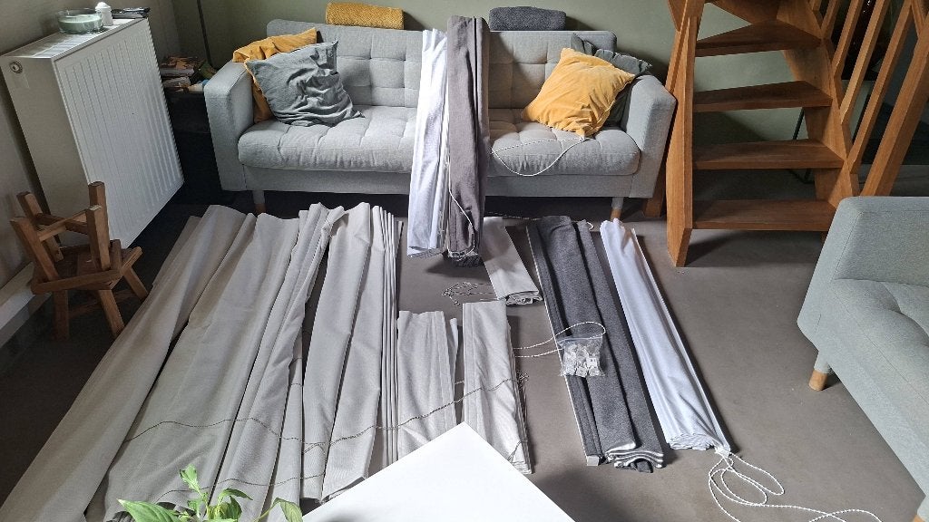 ️ LOT DE STORES RILETA – DIFFÉRENTES DIMENSIONS, Huis en Inrichting, Stoffering | Gordijnen en Lamellen, Ophalen, Overige merken