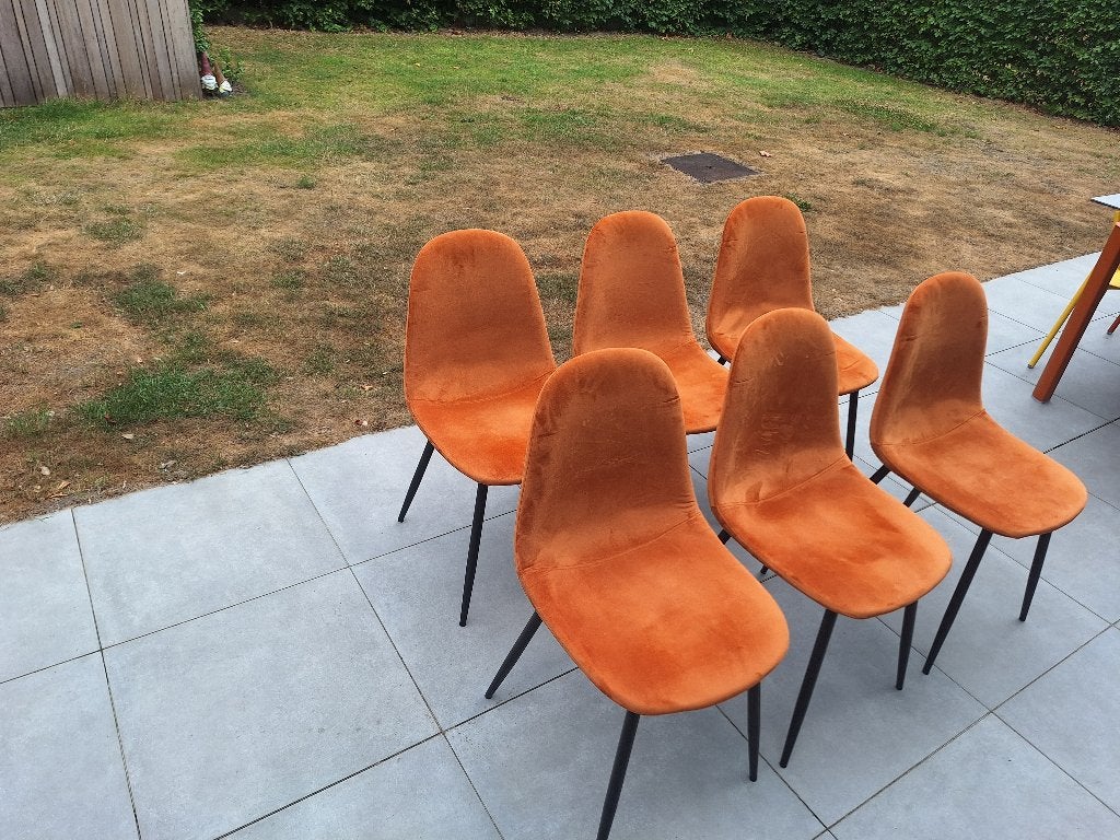 Stoelen, Huis en Inrichting, Stoelen, Ophalen, Zo goed als nieuw, Bruin, Vijf, Zes of meer stoelen