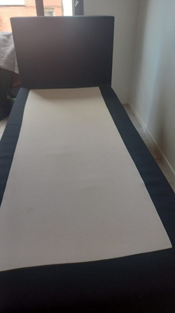 Bed met matras, Maison & Meubles, 90 cm, Enlèvement, 200 cm, Bois