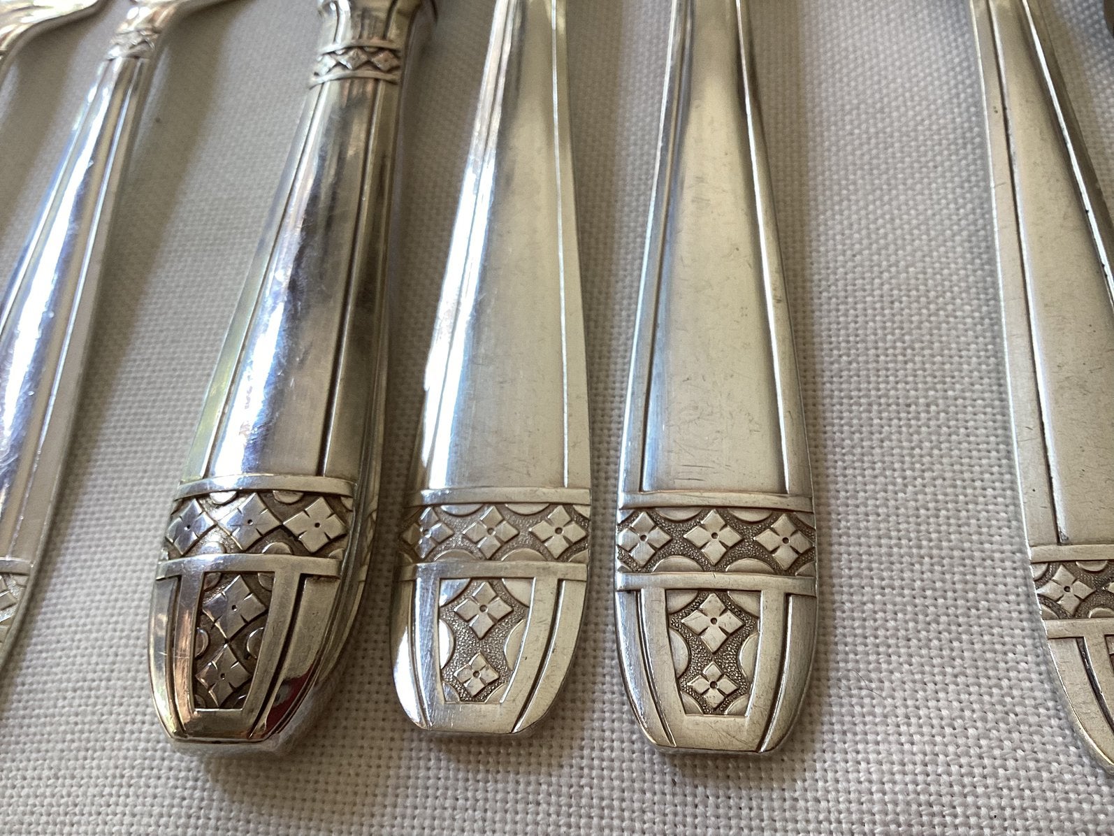 Art deco bestek verzilverd PLATIL PARIS, Ophalen