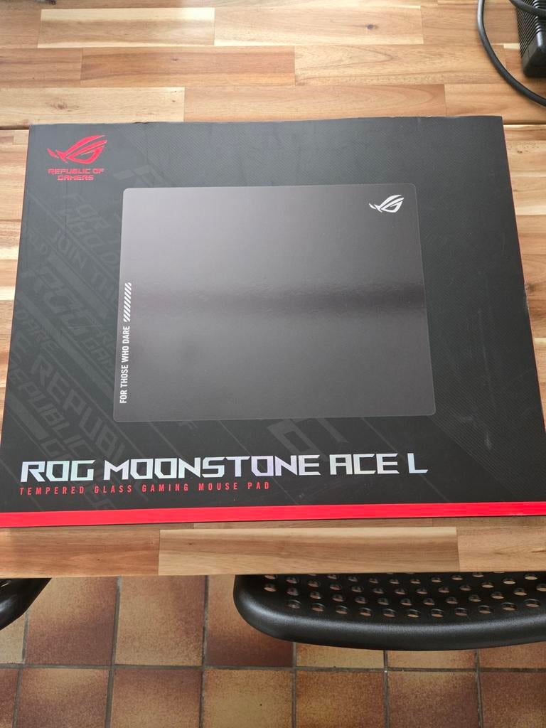 Tapis de souris gamer en verre asus moonstone ace L, Informatique & Logiciels, Tapis de souris, Enlèvement, Gaming tapis de souris
