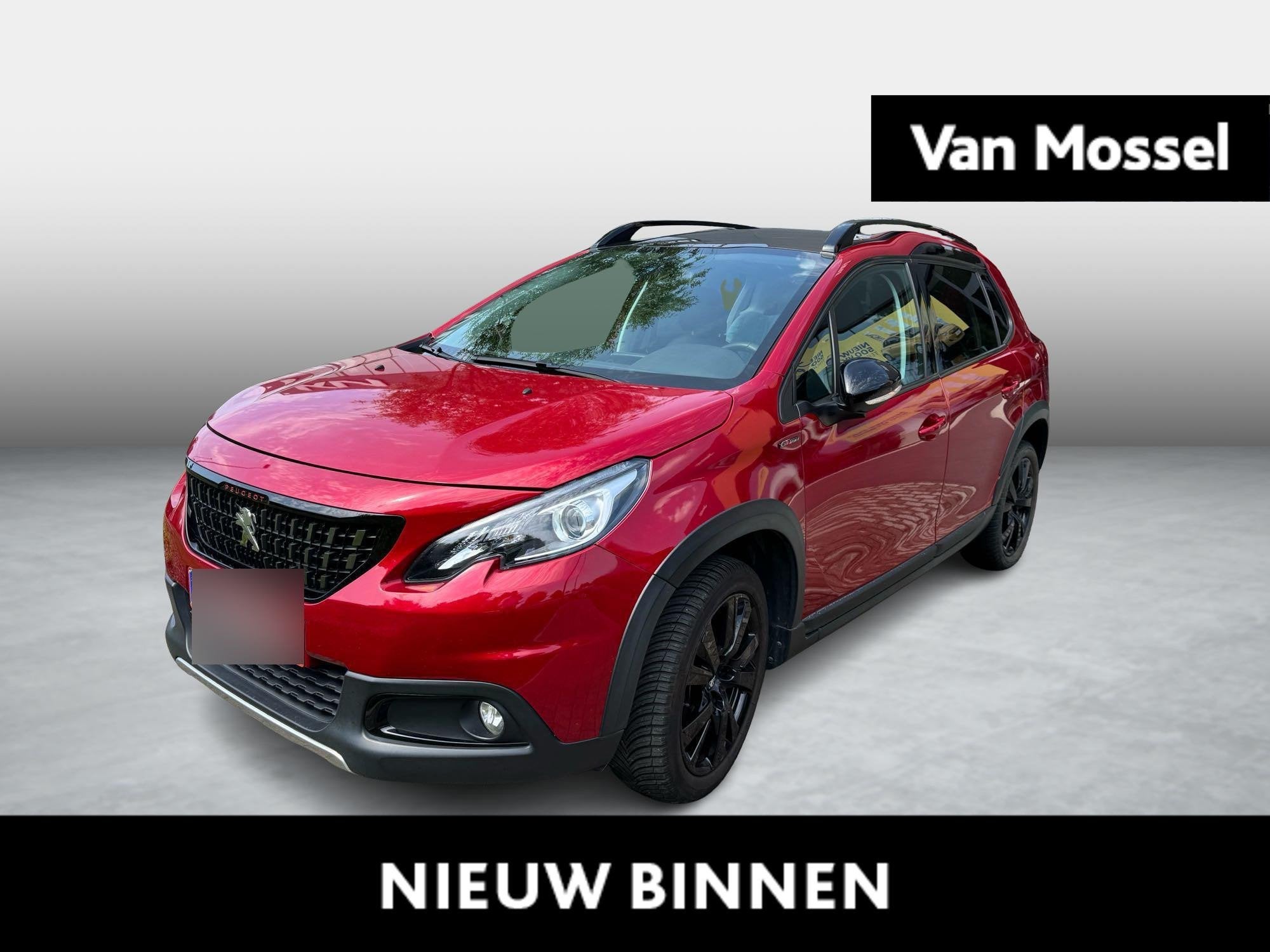 Peugeot 2008 1.2 Puretech 96kW S&S GT Line, Auto's, Peugeot, Voorwielaandrijving, Stof, Zwart, Automatische klimaatregeling