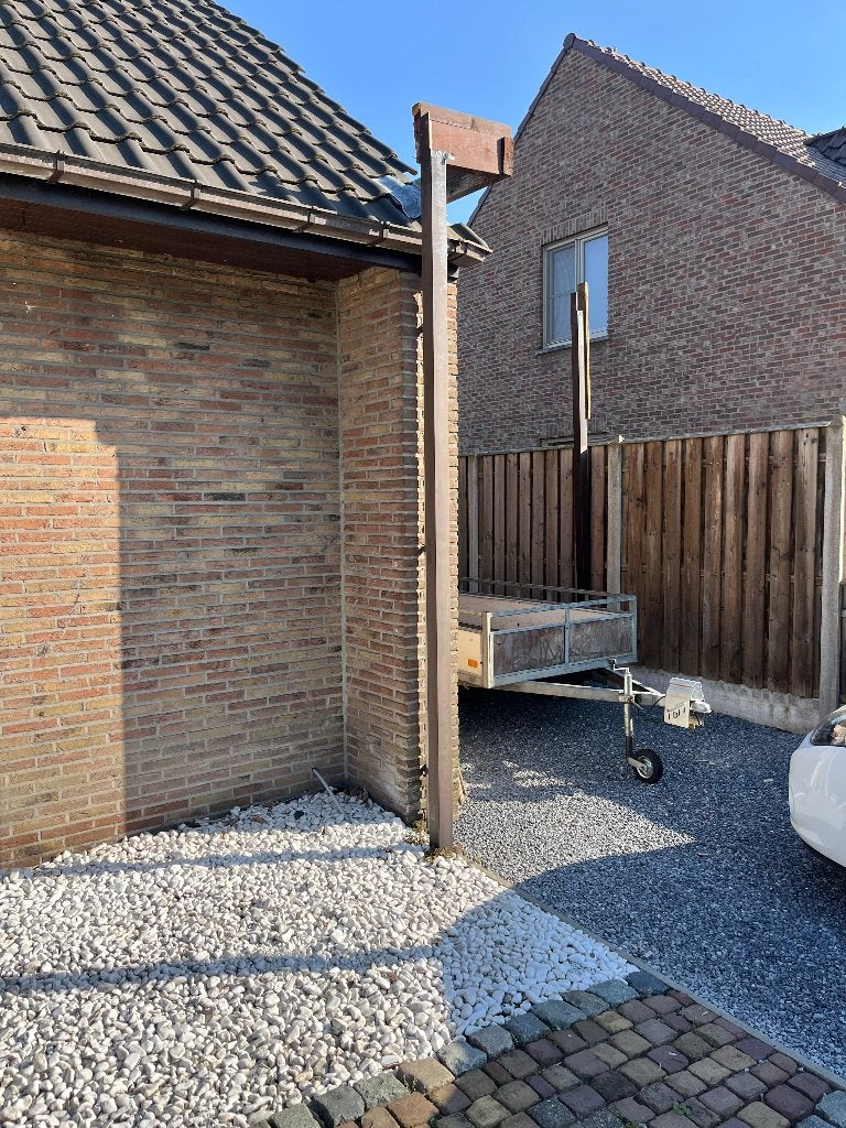 IJzeren palen voor carpoort, Ophalen, Gebruikt, 250 cm of meer, Palen