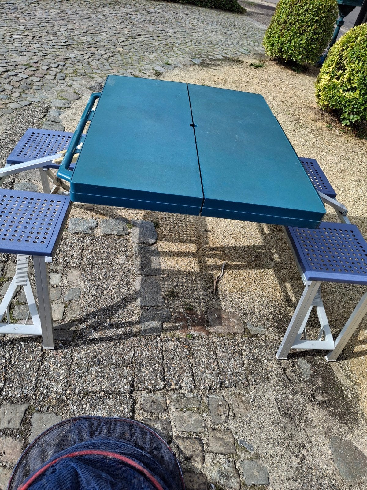 kamping tafel, Ophalen, Inklapbaar