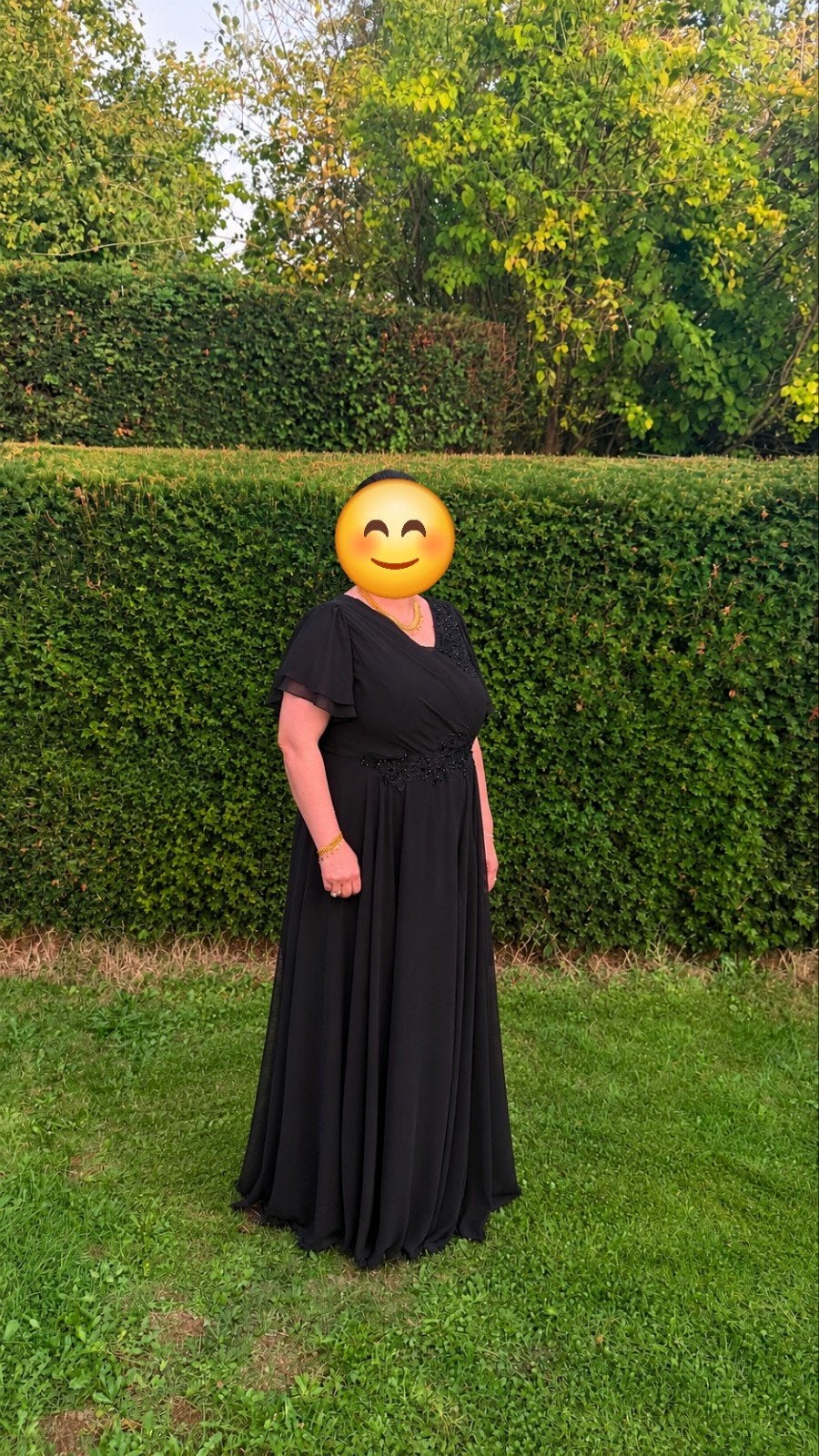 Zwarte avond kledij reeds 1 keer gedragen maat L, Kleding | Dames, Verzenden, Maat 42/44 (L), Zwart