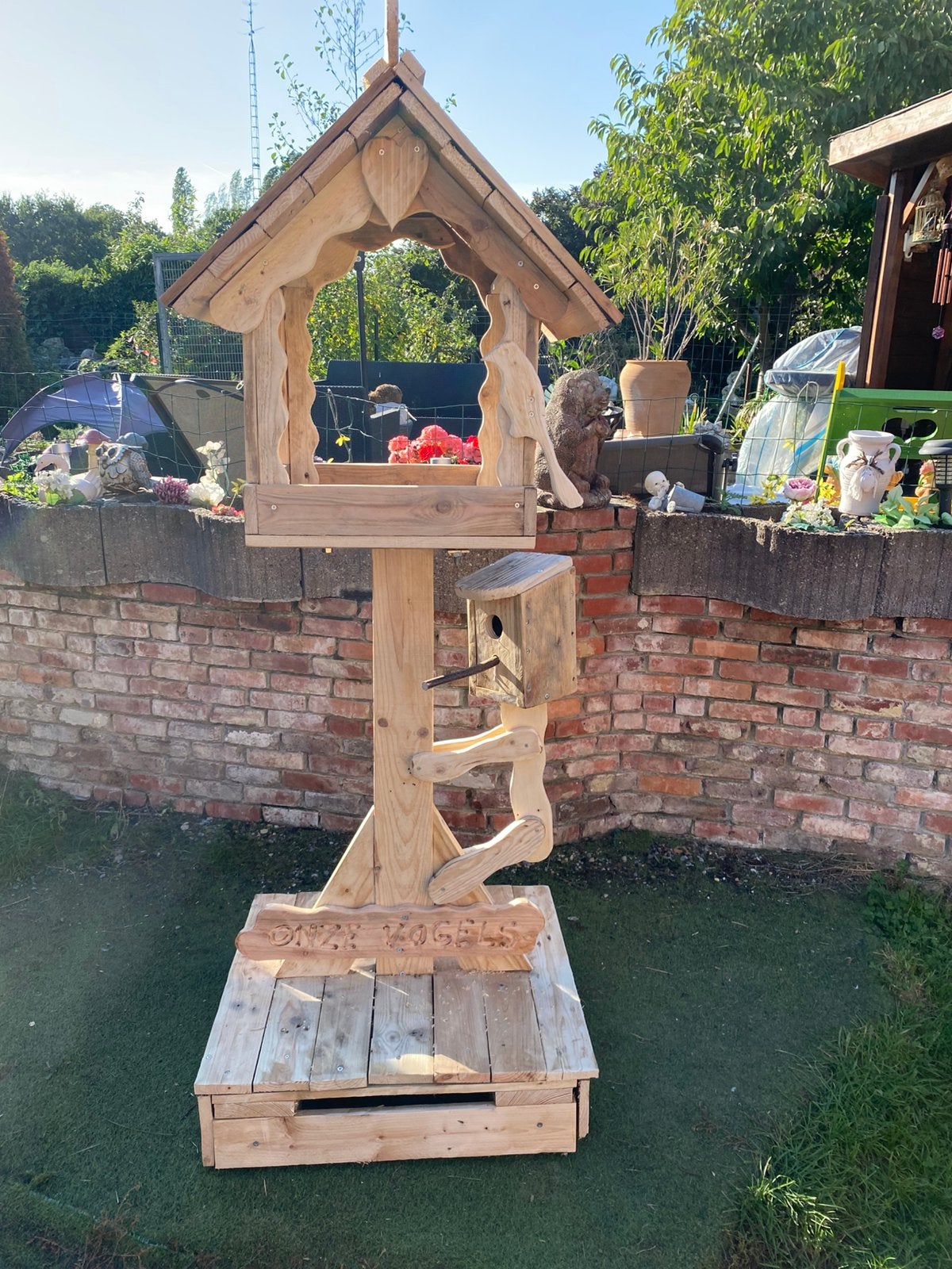 Nieuwe zelfgemaakte vogelhuisjes, Tuin en Terras, Ophalen, Nieuw
