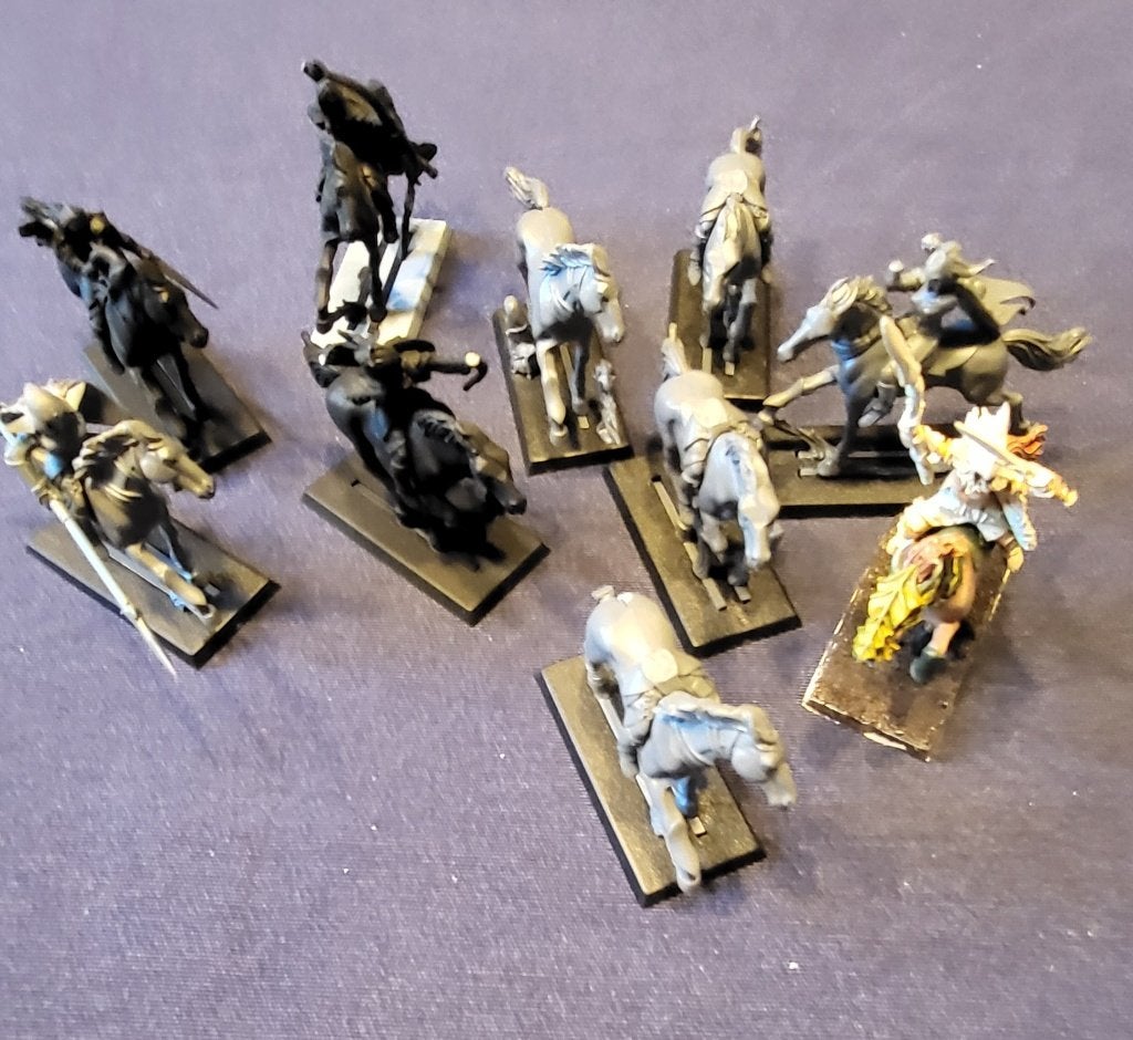 Warhammer Fantasy Battle Wood Elf Glade Riders & Parts, Enlèvement ou Envoi, Utilisé, Warhammer, Figurine(s)