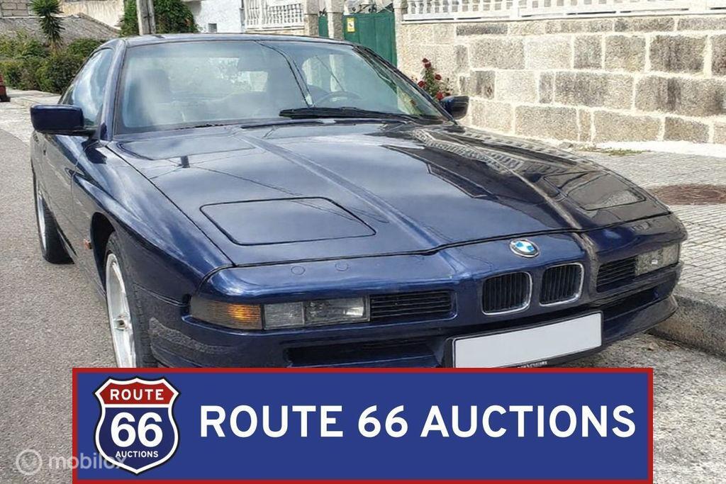 BMW 850i | 1991 | Route 66 Auctions, Auto's, Zwart, Bedrijf, Handgeschakeld, Overige carrosserie