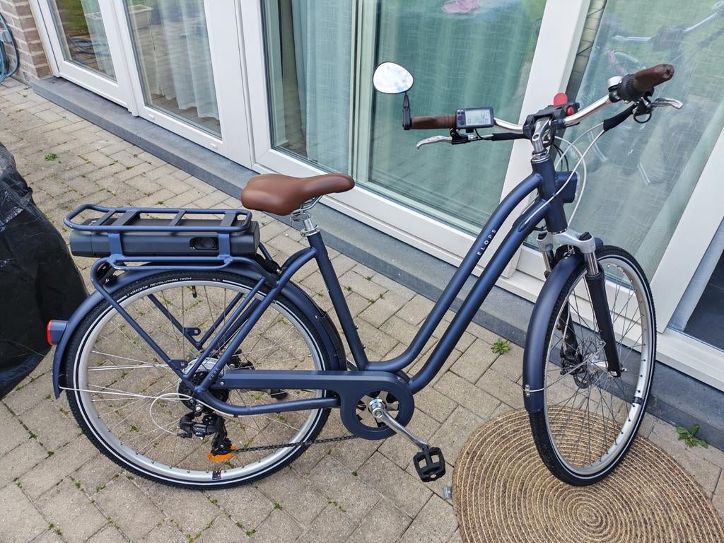 Decathlon Elops elektrische damesfiets + kinderzitje, Fietsen en Brommers, Elektrische fietsen, Ophalen