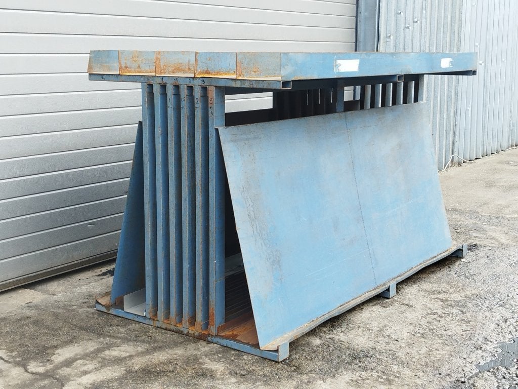 Metaalplaten rek - staalplaten stockeren 200 x 110 x 103 cm, Ophalen of Verzenden, Platen rek, Info@timshop.be, Geen idee