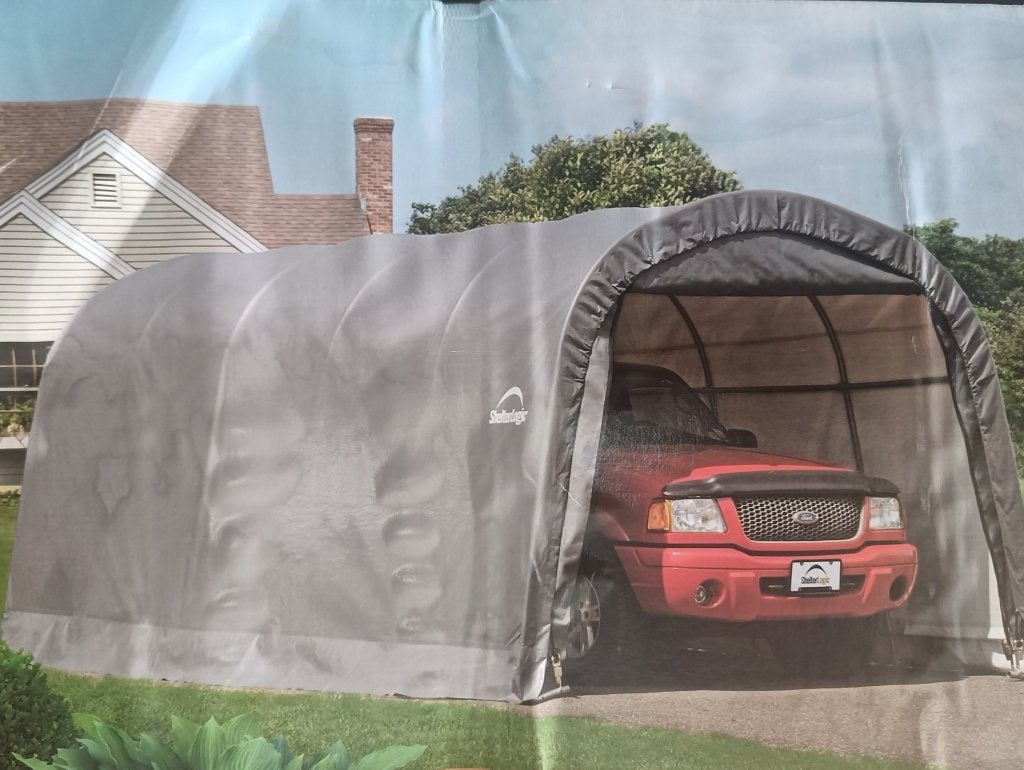 ShelterLogic Opslagtent SL62780 - 22,57 m2 - 610x370x240cm, Tuin en Terras, Ophalen, Overige materialen, 200 tot 400 cm, Overige typen