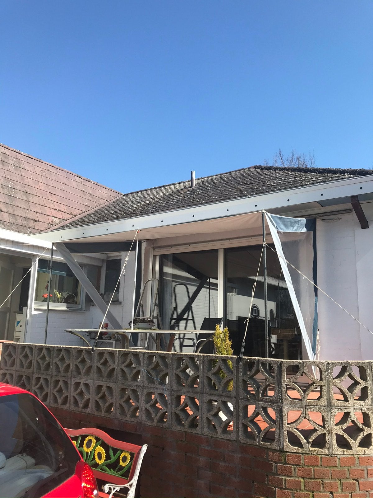Luifel voor carevan of mobilo, Caravans en Kamperen, Ophalen
