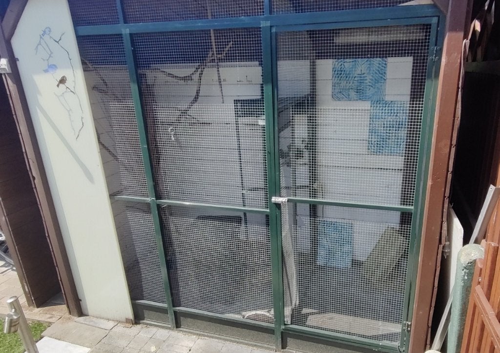 Volierepaneel alu 225x210, Dieren en Toebehoren, Ophalen, Gebruikt, Aluminium, Volière