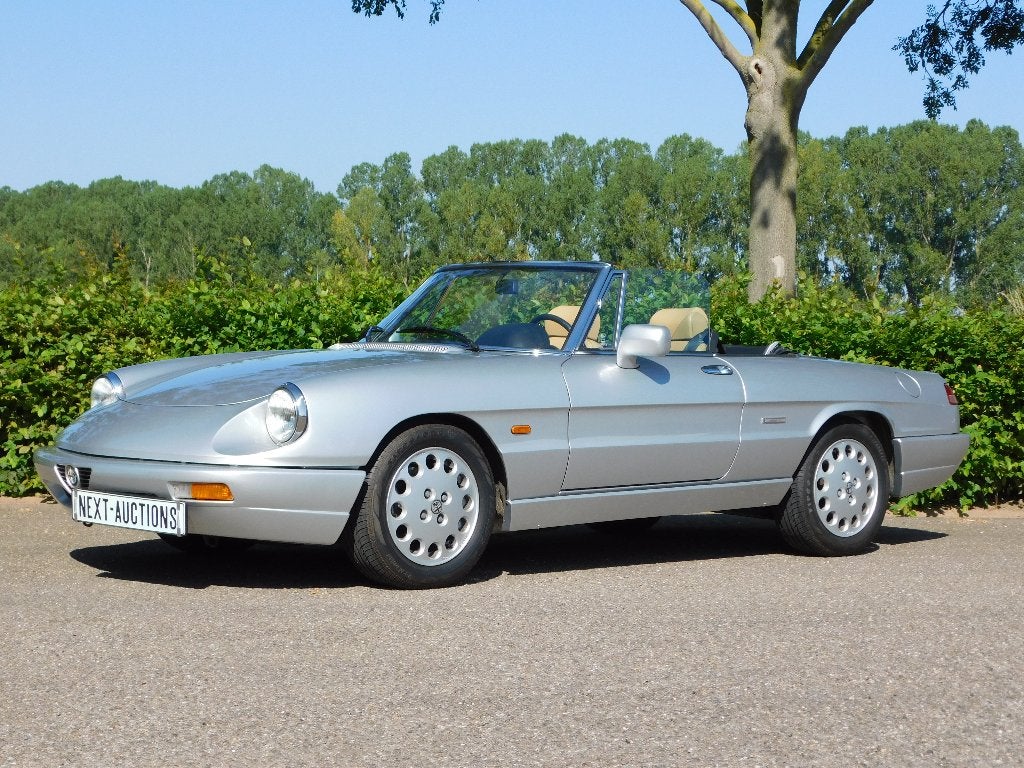 Alfa Romeo Alfa-romeo 1993 Grijs, Auto's, Achterwielaandrijving, Beige, 4 cilinders, Cabriolet